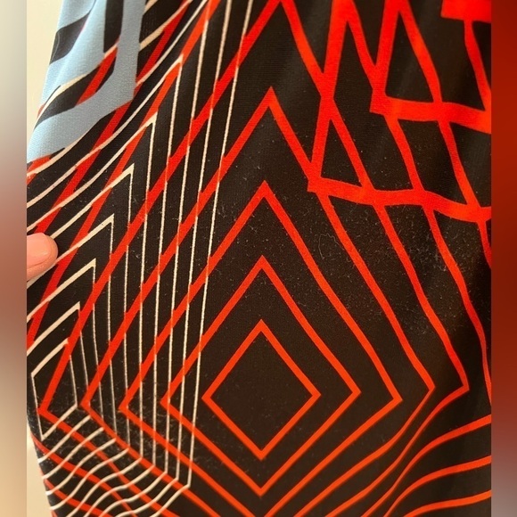 Grifflin Paris Geometric Print Vintage Dress Y2K Size M - Picture 9 of 9